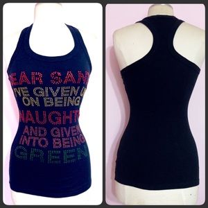 DEAR SANTA RHINESTONE TANK TOP Sz Small N w/o tags